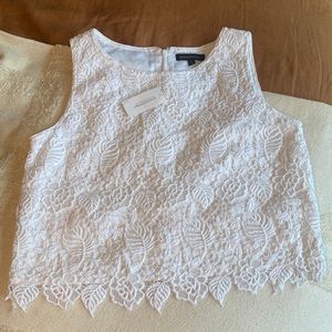 Women’s Banana Republic Heavy Lace Detailed Sleeveless Top